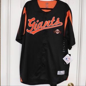 NWT San Francisco Giants Men’s Baseball Jersey Black & Orange